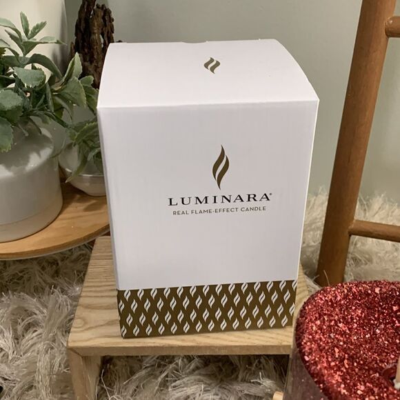 Luminara Red Glitter 5” Red Pillar
Flameless Indoor Candle With Remote - Picture 12 of 16